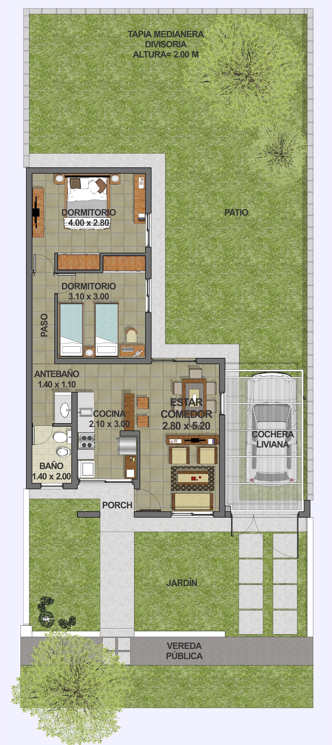 Vivienda Standard B 2 Dormitorios - Cooperativa Horizonte